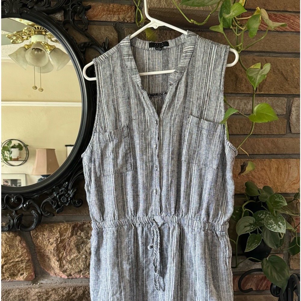 Linen blend shorts jumper by Kelly Renee